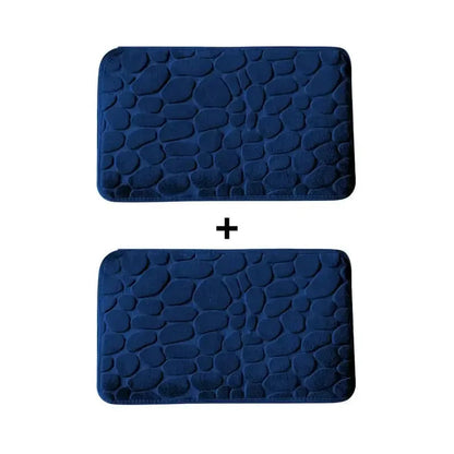 Kit 2 Tapetes para Banheiro Antiderrapante e Ultra Absorvente 3D