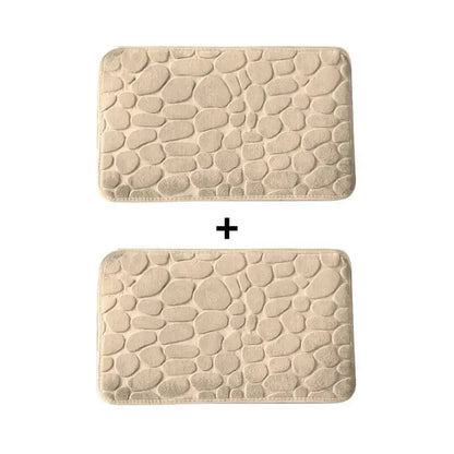 Kit 2 Tapetes para Banheiro Antiderrapante e Ultra Absorvente 3D