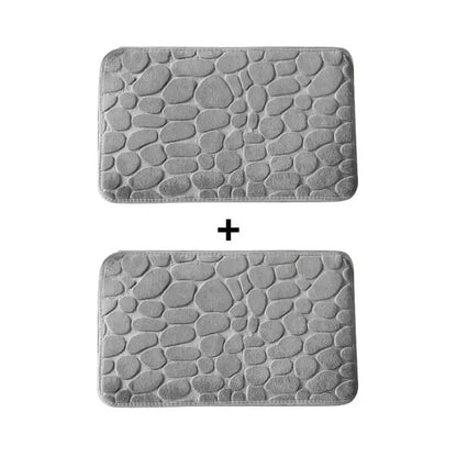 Kit 2 Tapetes para Banheiro Antiderrapante e Ultra Absorvente 3D