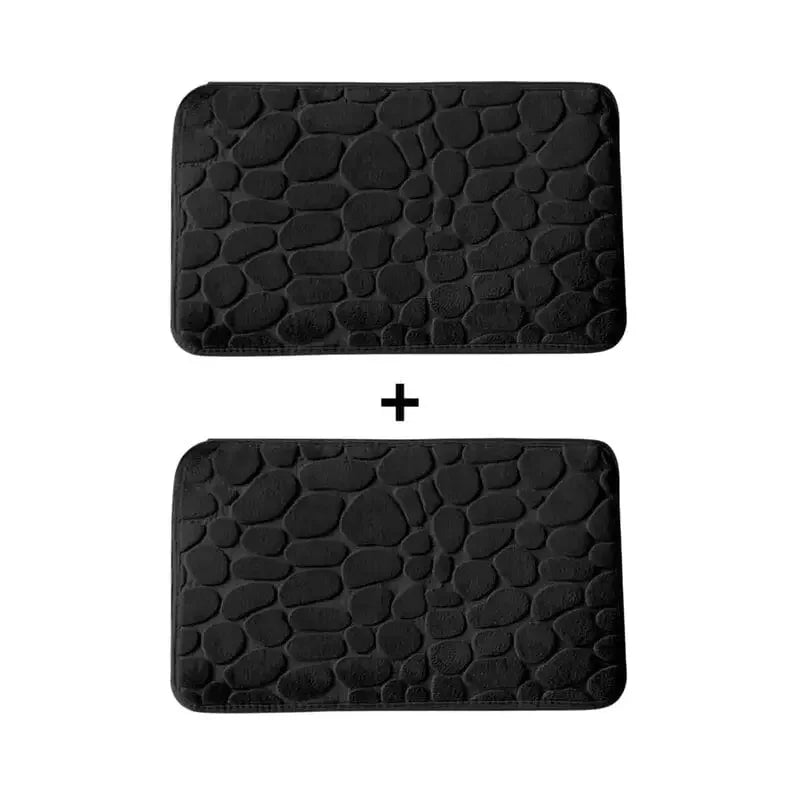 Kit 2 Tapetes para Banheiro Antiderrapante e Ultra Absorvente 3D