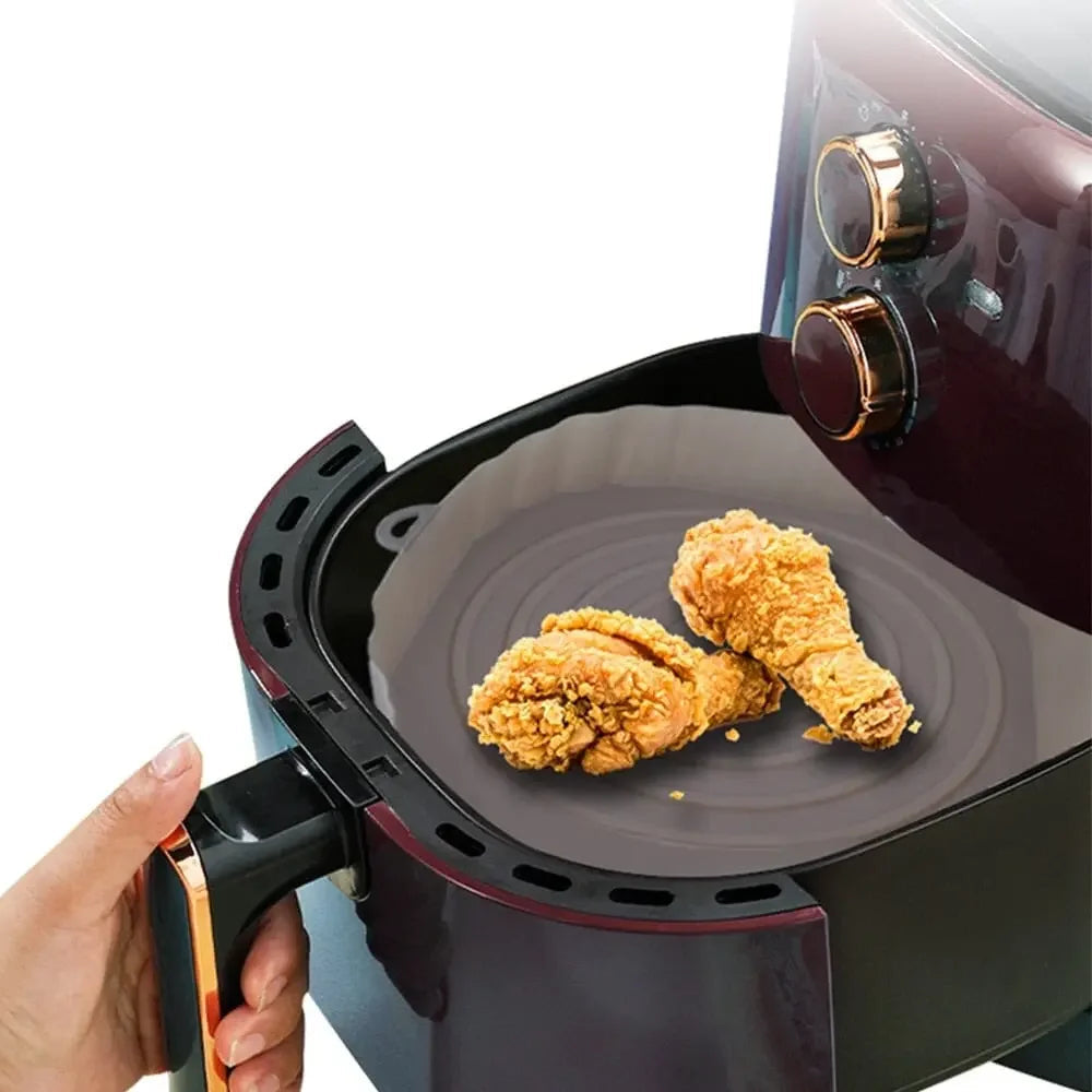 Kit de Bandejas de Silicone Reutilizáveis para Air Fryer