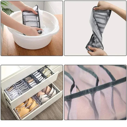 Kit Organizador de Roupa Íntima com Grade de Malha