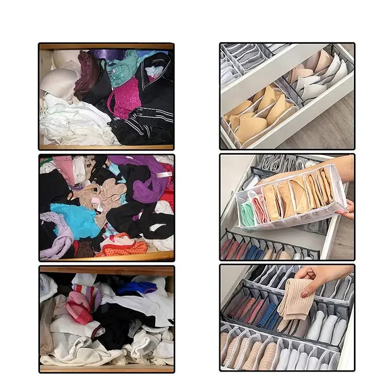 Kit Organizador de Roupa Íntima com Grade de Malha