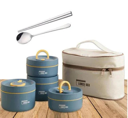 Kit 4 Potes Térmicos para Marmita