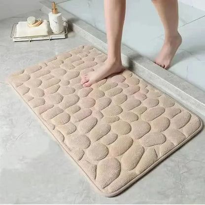 Kit 2 Tapetes para Banheiro Antiderrapante e Ultra Absorvente 3D
