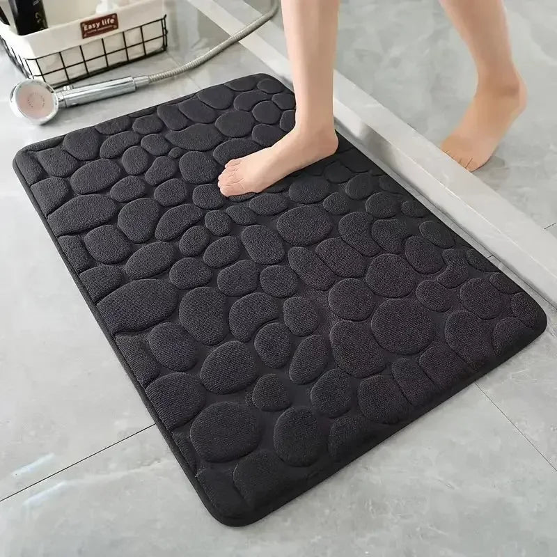 Kit 2 Tapetes para Banheiro Antiderrapante e Ultra Absorvente 3D
