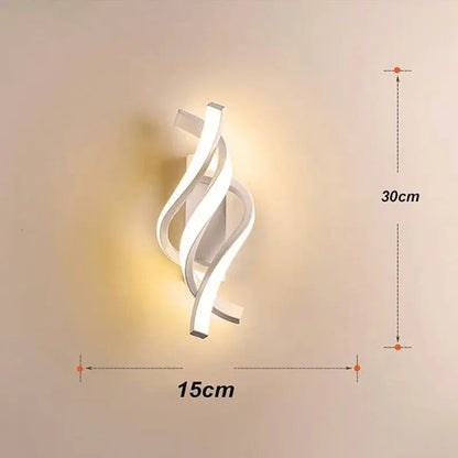 Arandela de Parede LED Espiral Moderna