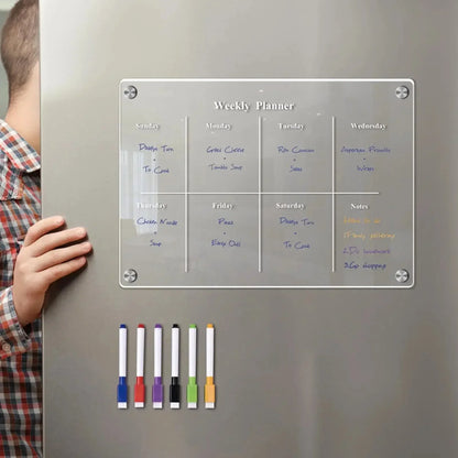 Weekly Planning Board in Acrylic