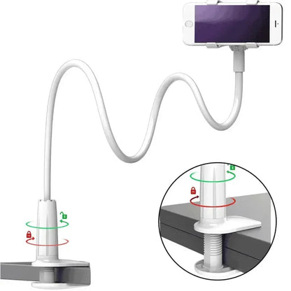 Cell phone holder with bed extension