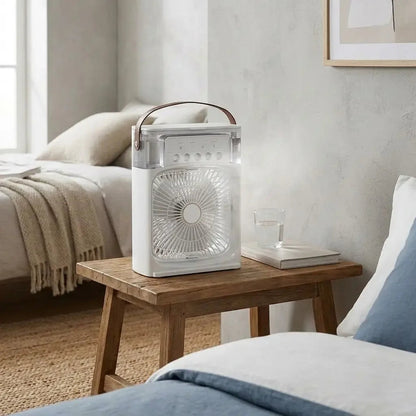 Mini Ventilador Umidificador Portátil